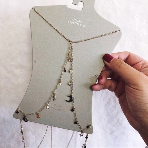 Urban Outfitter Gold Celestial Icon Bra Body Chain - Picture 7 of 8